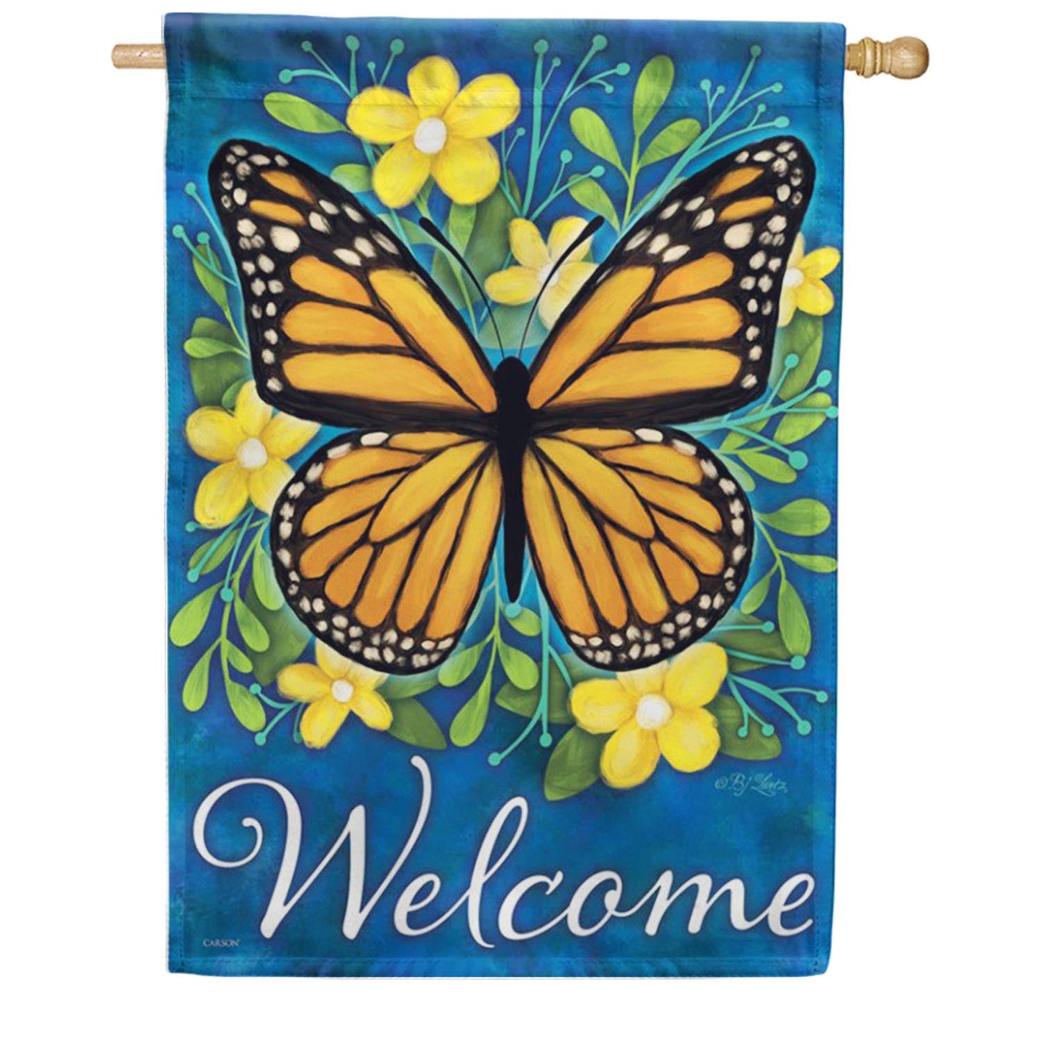 Carson Monarch Morning House Flag