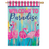 Carson Flamingo Paradise House Flag