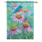 Carson Bluebird Delight House Flag
