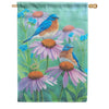Carson Bluebird Delight House Flag
