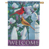 Carson Cardinal Fence House Flag