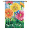 Carson Gerbera Welcome House Flag