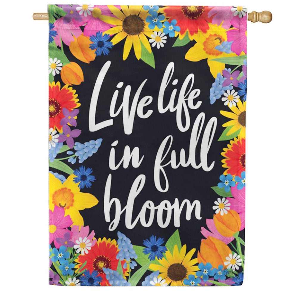 Carson Full Bloom House Flag