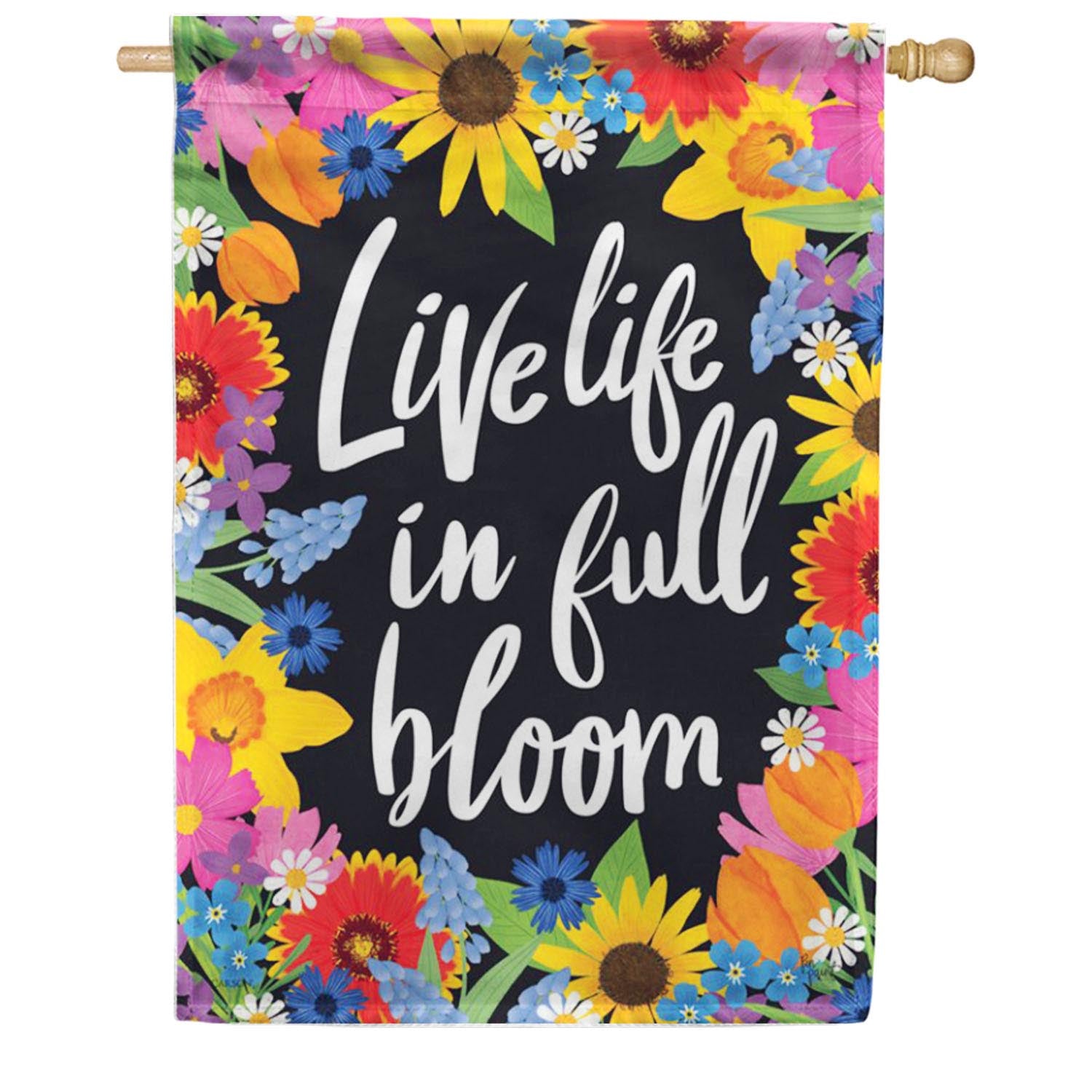 Carson Full Bloom House Flag