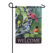 Carson Songbirds on Birch Branches Garden Flag