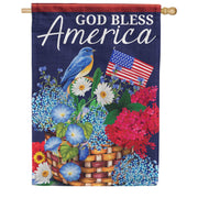 Carson House Flag - God Bless America