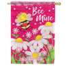 Bee Mine Valentine House Flag