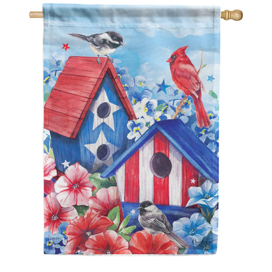 Carson Patriotic Birdhouses House Flag