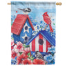 Carson Patriotic Birdhouses House Flag