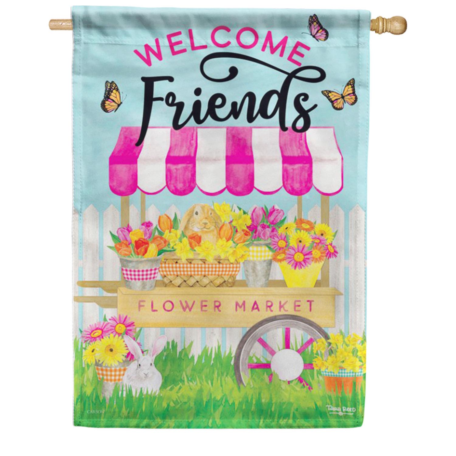 Carson Flower Market House Flag