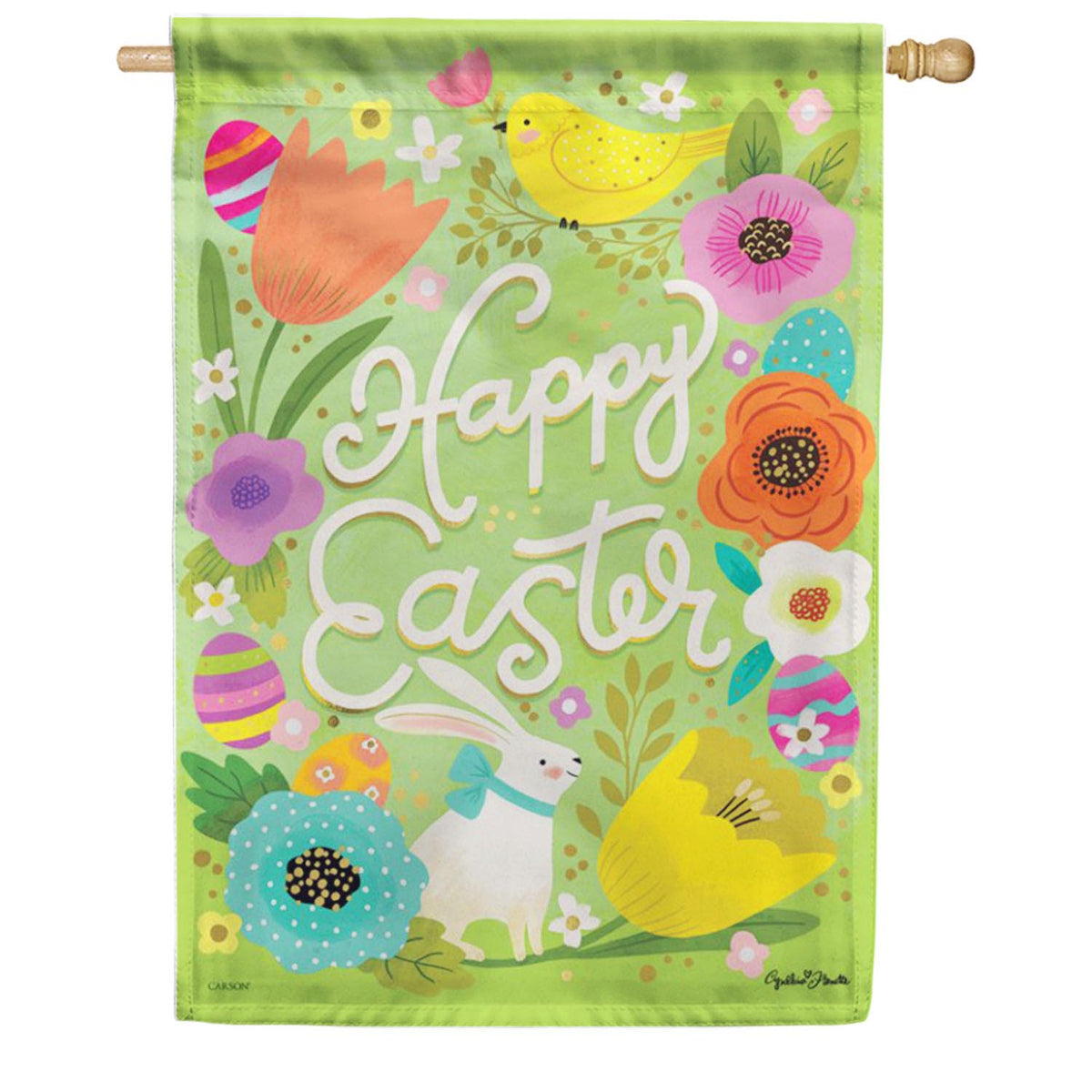 Carson Happy Easter Medley House Flag