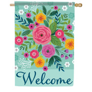 Carson Bright Flower Welcome House Flag