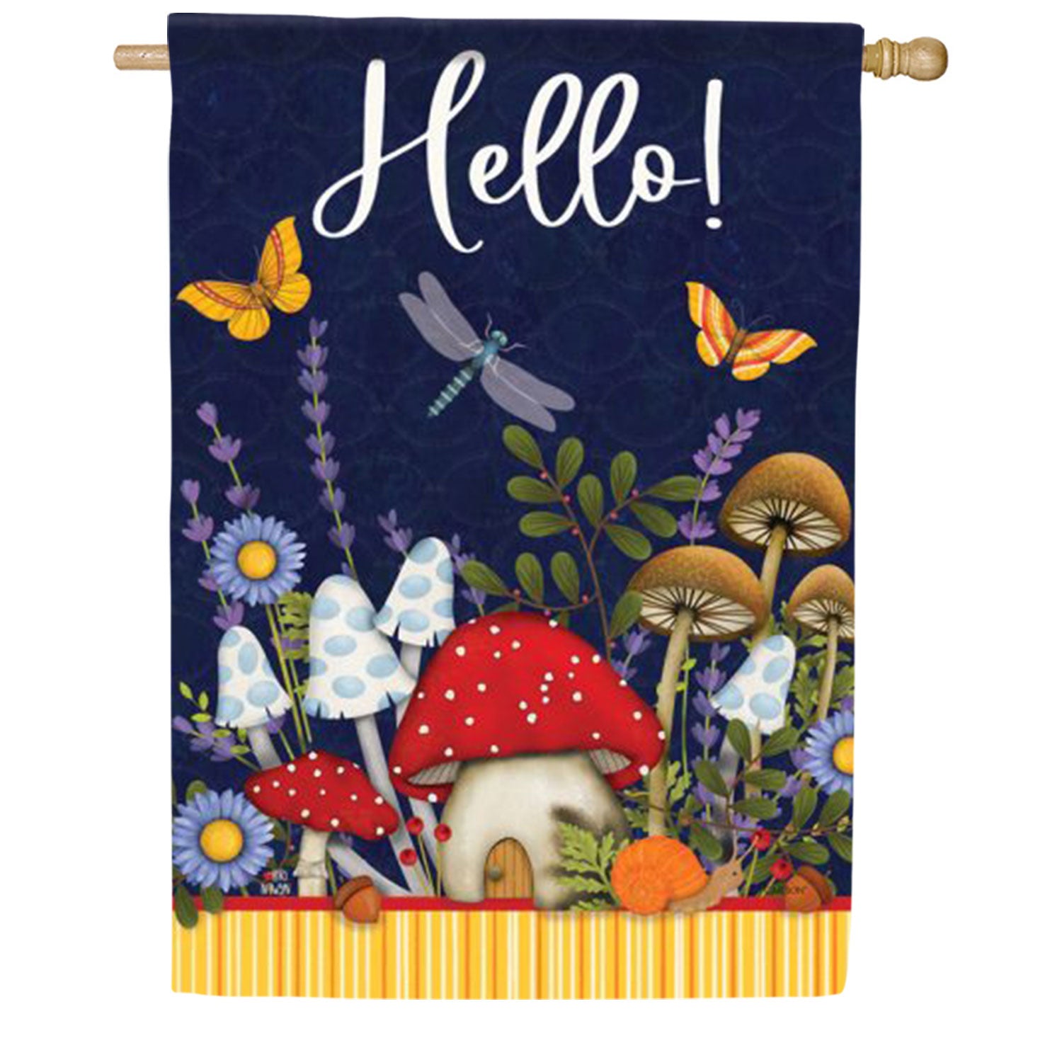 Carson Mushroom Medley House Flag