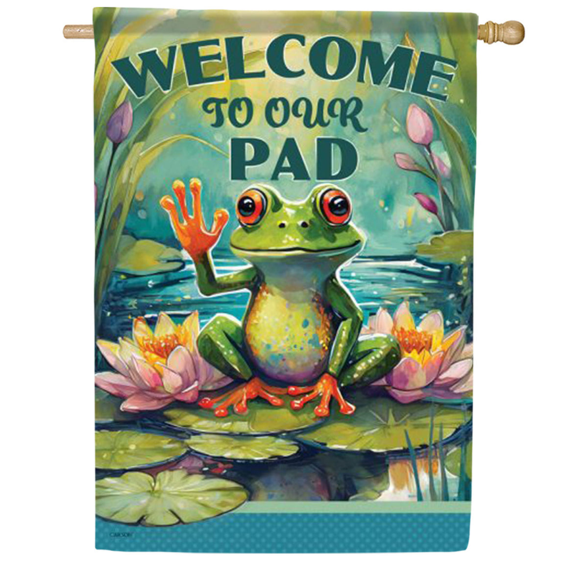 Carson Welcome To Our Pad House Flag