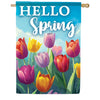 Carson Spring Tulips House Flag