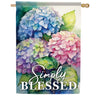 Carson Hydrangeas In Bloom House Flag