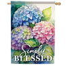 Carson Hydrangeas In Bloom House Flag