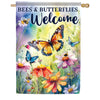 Carson Bees & Butterflies House Flag