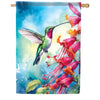 Carson Hummingbird & Fuchsia House Flag
