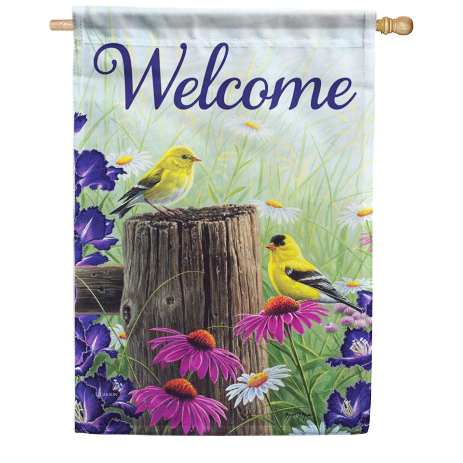 Carson Goldfinch Meadow House Flag