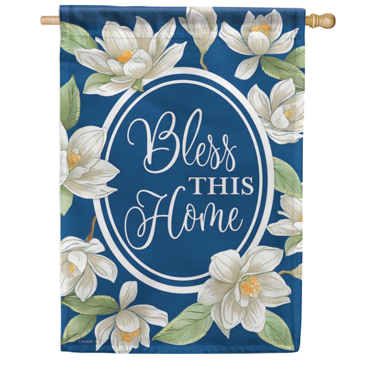 Carson Magnolia Home House Flag