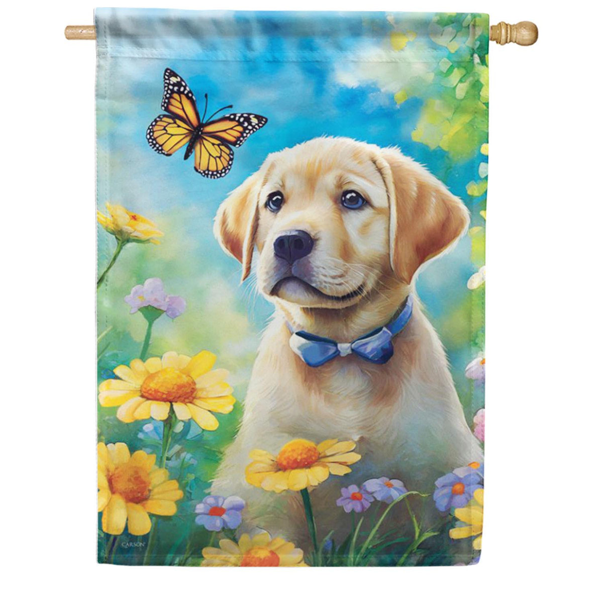 Carson Garden Puppy House Flag