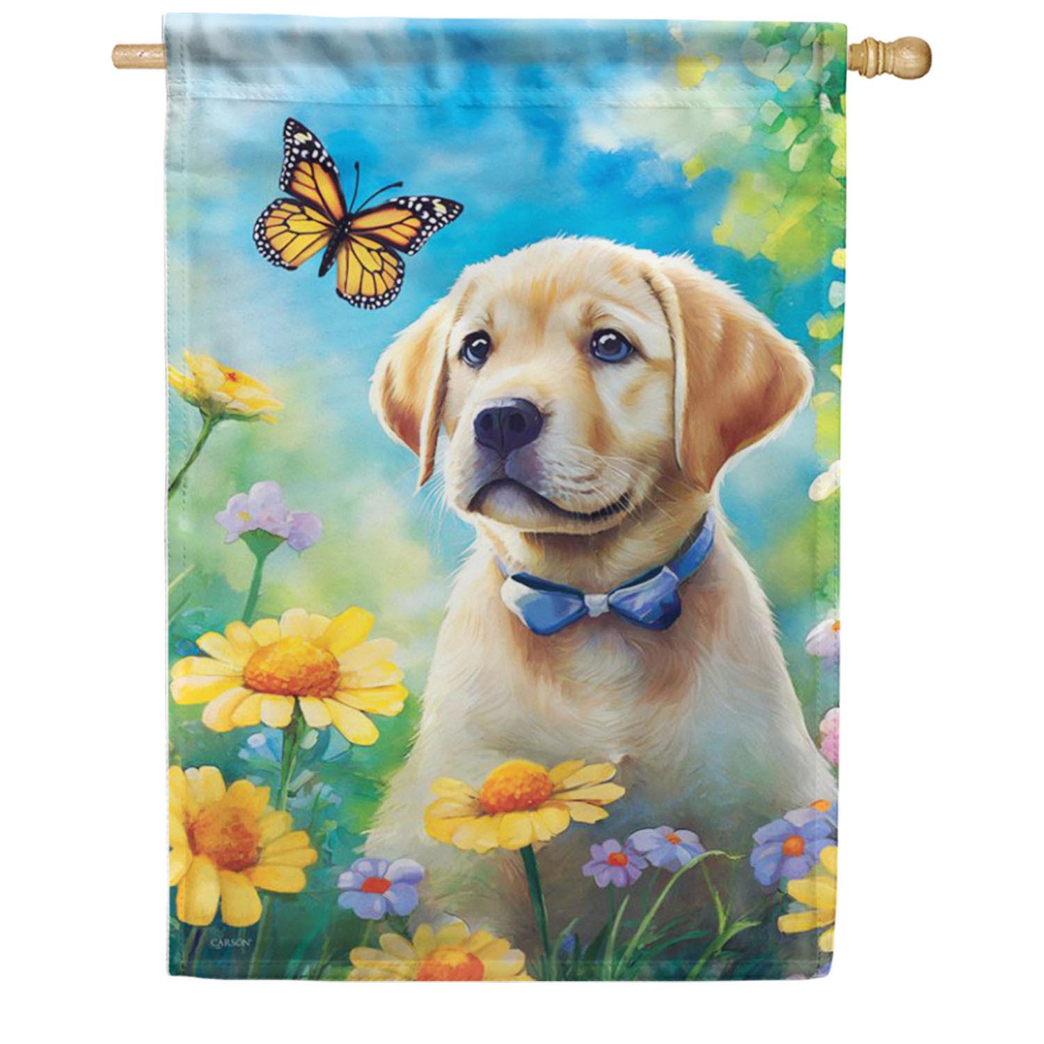 Carson Garden Puppy House Flag