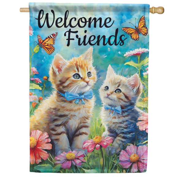 Carson Cute Kittens House Flag