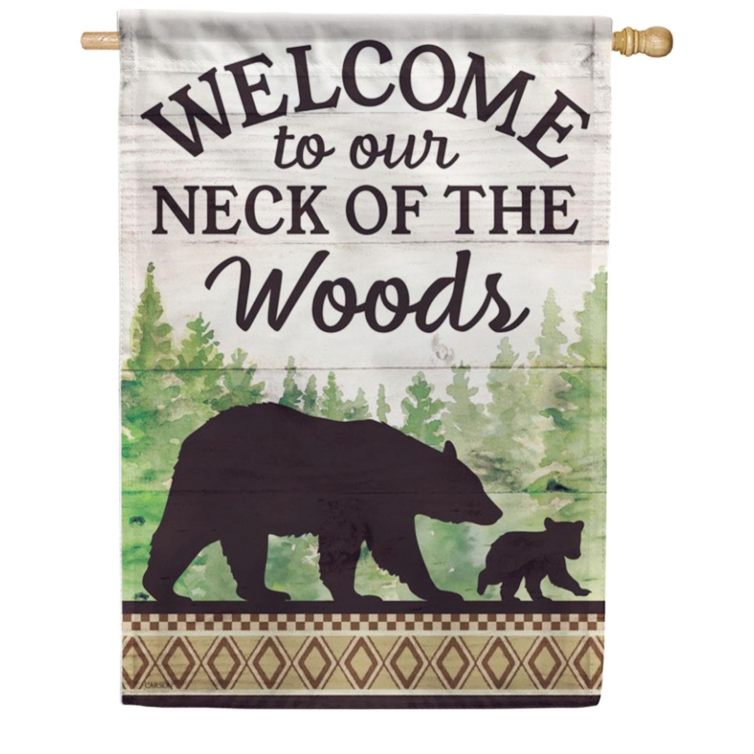 Carson Neck Of The Woods House Flag