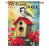 Carson Red Roof Chickadee House Flag