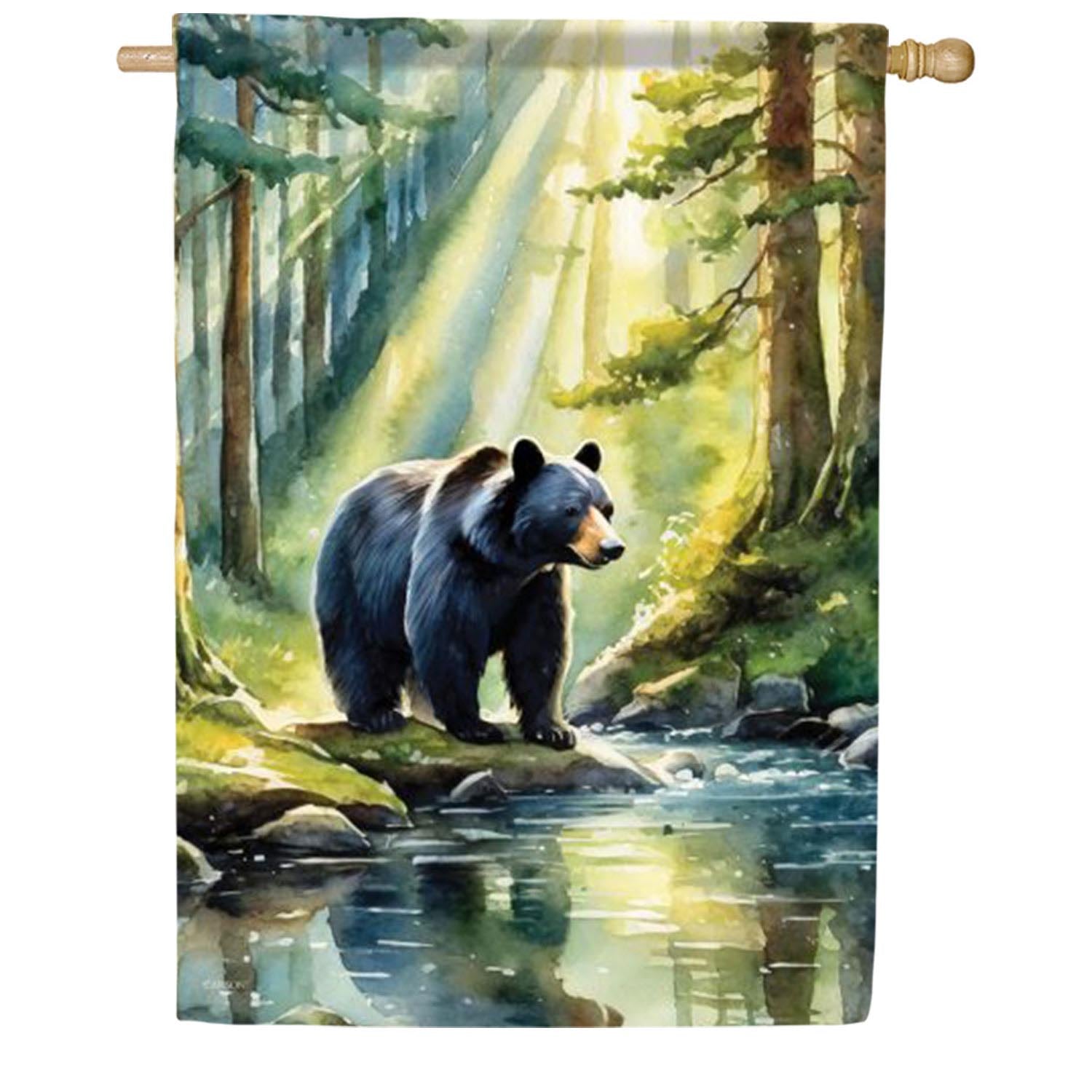 Carson Morning Light Bear House Flag