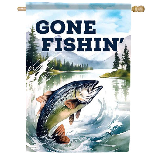 Carson Gone Fishin' House Flag