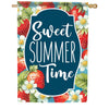 Strawberry Summer House Flag