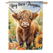 Carson Hey There Pumpkin House Flag