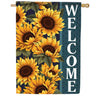 Carson Welcome Sunflower House Flag