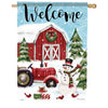 Carson Farm Christmas House Flag