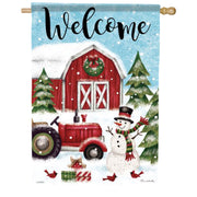 Carson Farm Christmas House Flag