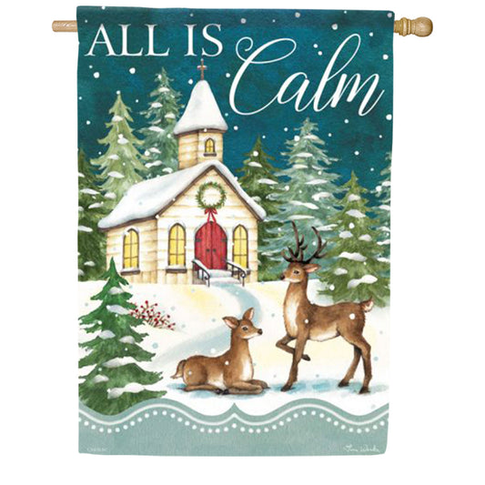 Carson Winter Church House Flag