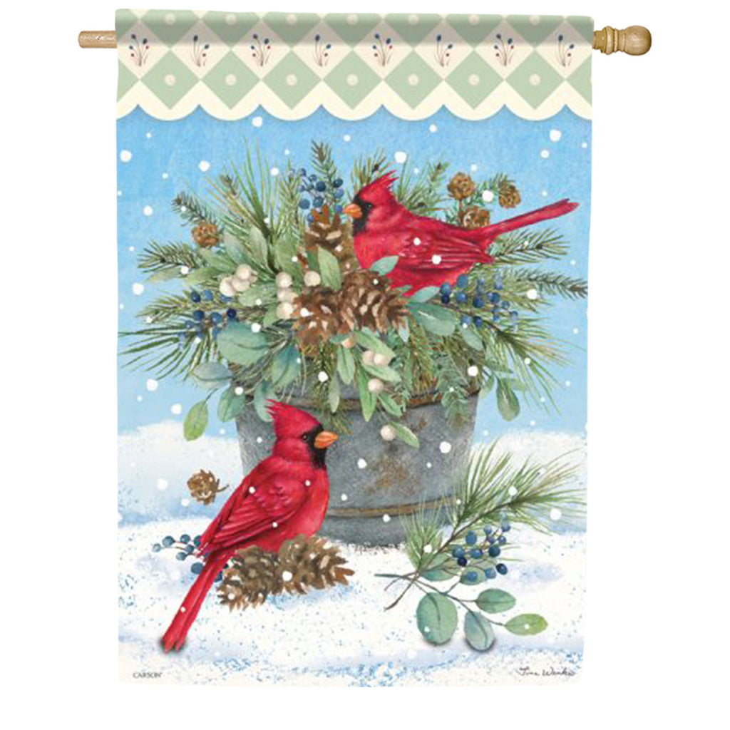 Carson Cardinals Bucket House Flag