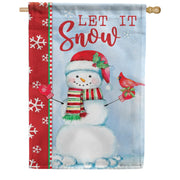 Carson Snowman Cardinal House Flag