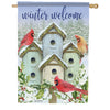 Carson Cardinal Birdhouse House Flag