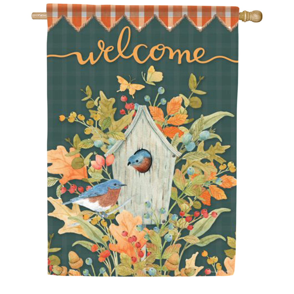 Carson Harvest Bluebird House House Flag