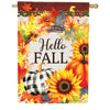 Carson Gingham Wreath House Flag