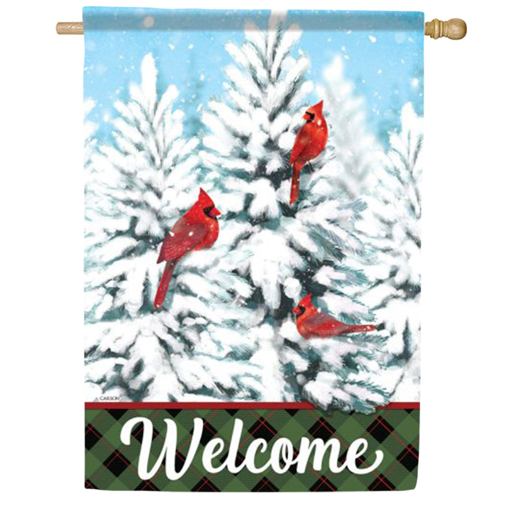 Carson Winter Cardinals House Flag