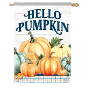 Carson Hello Pumpkin House Flag