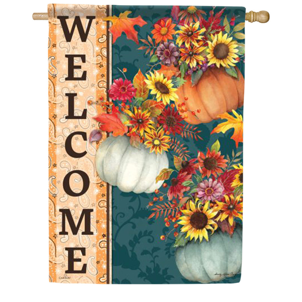 Pumpkin Bouquets House Flag