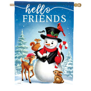 Carson Hello Friends House Flag