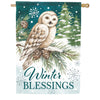 Winter Blessings House Flag
