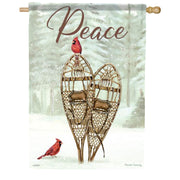 Carson Wooden Snow Shoes House Flag