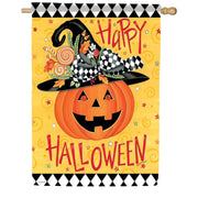 Carson Jack-O-Lantern House Flag
